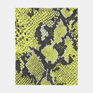 Seamless vintage snake animal skin pattern. Snakes Fleece Blanket