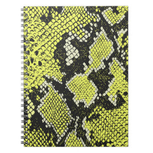 Seamless vintage snake animal skin pattern. Snakes Notebook