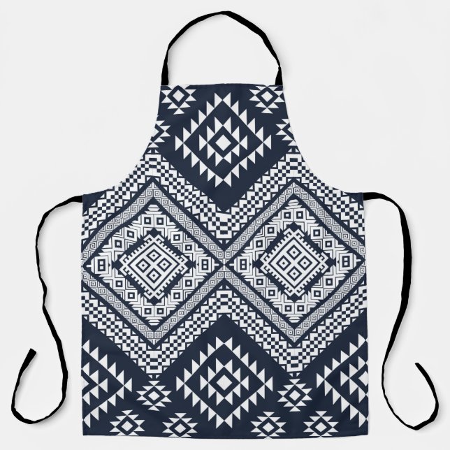 Seamless vintage Tribal Pattern Design. Stylish Mo Apron (Front)