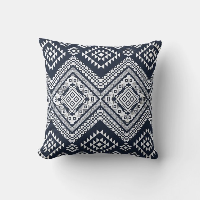 Seamless vintage Tribal Pattern Design. Stylish Mo Cushion (Front)
