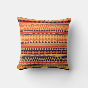 Seamless vintage tribal texture pattern. Vintage s Cushion