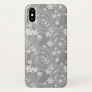 Seamless violet swirl lavander colour flowers flor iPhone x case