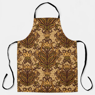 Seamless wallpaper in art nouveau style, Vintage i Apron
