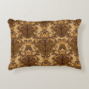 Seamless wallpaper in art nouveau style, Vintage i Decorative Cushion