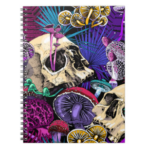 Seamless wallpaper pattern. Bright Magic Psychedel Notebook