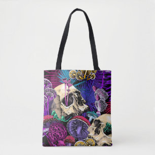 Seamless wallpaper pattern. Bright Magic Psychedel Tote Bag