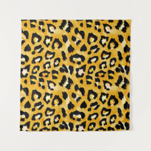 Seamless watercolor animal print pattern tapestry