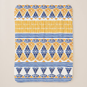 Seamless watercolor bohemian pattern sherpa blanket