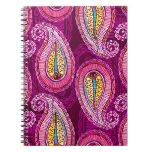 Seamless watercolor ethnic background. Hand drawn  Notebook