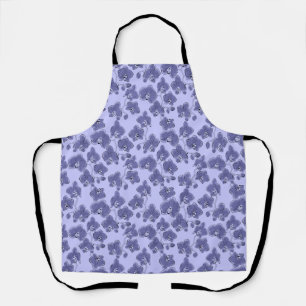 Seamless watercolor orchids phalaenopsis flowers  apron