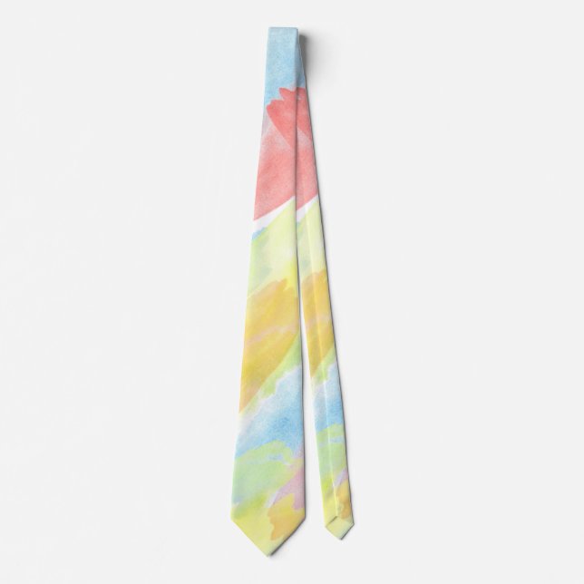 Seamless Watercolor Pattern by storeman Tie (Front)