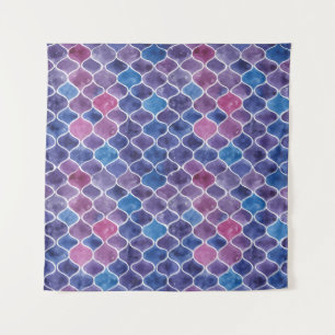Seamless watercolor violet pattern tapestry