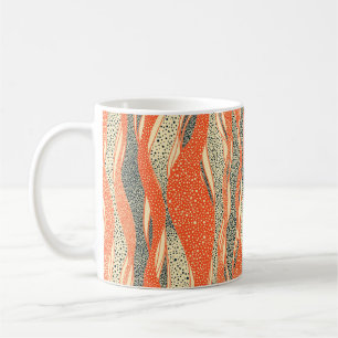 Seamless wavy pattern. Complicated hand-drawn orna Coffee Mug
