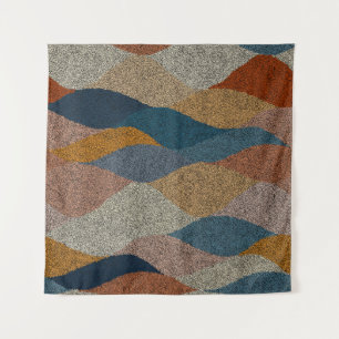 Seamless wavy pattern. Complicated hand-drawn orna Tapestry