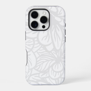 Seamless White Background pattern iPhone 16 Pro Case