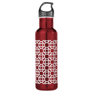 Seamless White Pattern DIY Background Colour 710 Ml Water Bottle