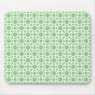 Seamless White Pattern DIY Background Colour Mouse Mat