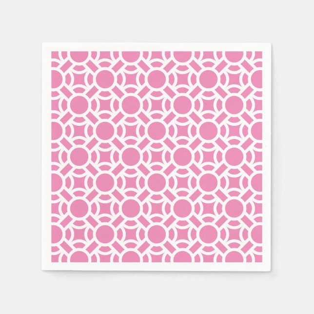 Seamless White Pattern DIY Background Colour Napkin (Front)