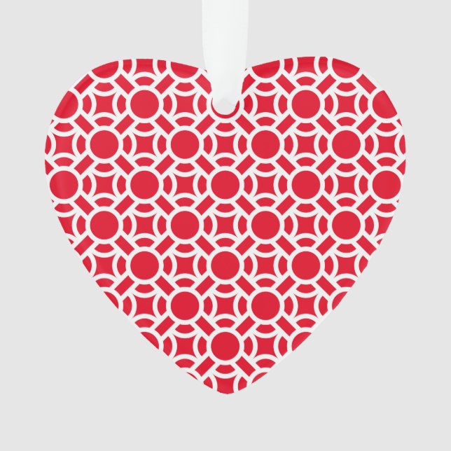 Seamless White Pattern DIY Background Colour Ornament (Front)