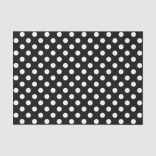 Seamless White Polka dot - Customisable background Tissue Paper