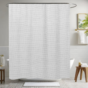 Seamless White Shower Curtain