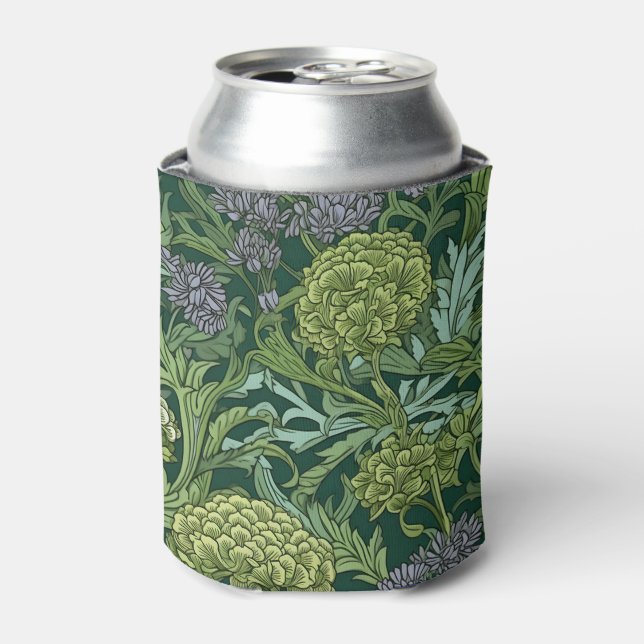 Seamless William Morris style floral pattern Can Cooler (Can Front)