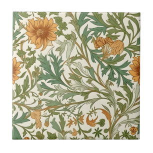Seamless William Morris style floral pattern Ceram Tile
