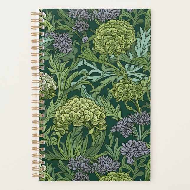 Seamless William Morris style floral pattern Planner (Front)