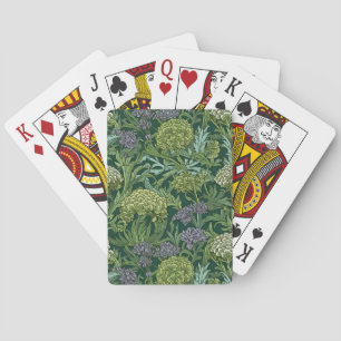 Seamless William Morris style floral pattern Playing Cards