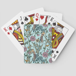 Seamless William Morris style floral pattern Playing Cards