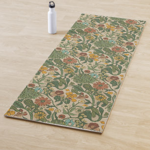 Seamless William Morris style floral pattern Yoga Mat