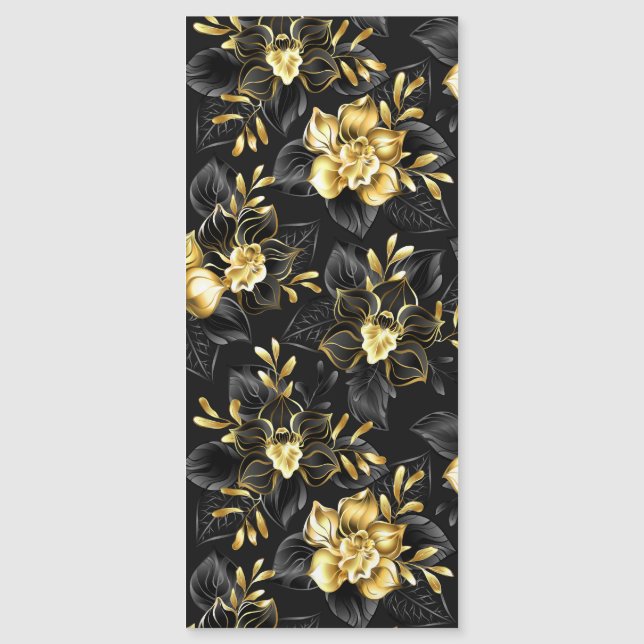 Seamless with jewellery orchids (Front)