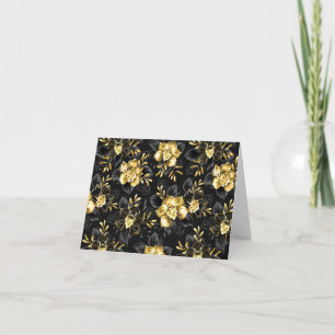 Seamless with jewellery orchids note card