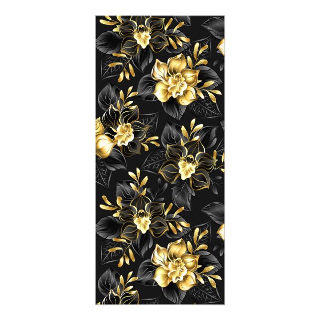 Seamless with jewellery orchids rack card (Front)