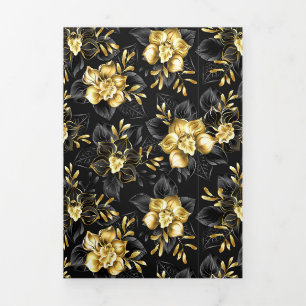 Seamless with jewellery orchids Tri-Fold programme