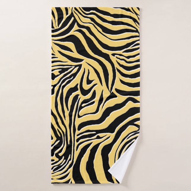 Seamless zebra pattern, animal. wallpaper,abstract bath towel (Bath Towel)