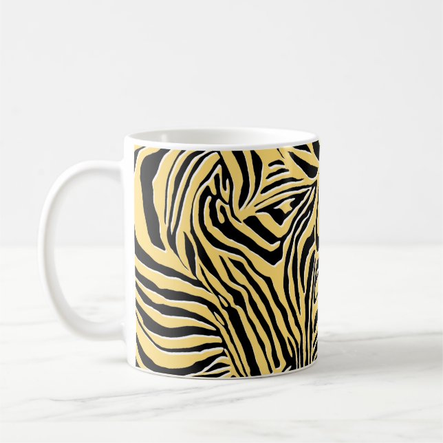 Seamless zebra pattern, animal. wallpaper,abstract coffee mug (Left)