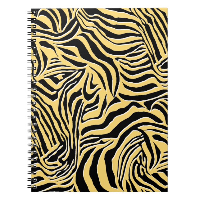 Seamless zebra pattern, animal. wallpaper,abstract notebook (Front)