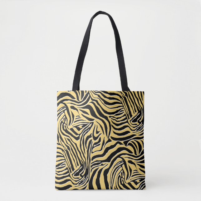 Seamless zebra pattern, animal. wallpaper,abstract tote bag (Front)
