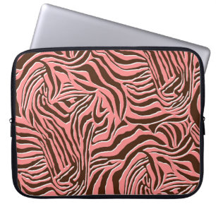 Seamless zebra print pattern laptop sleeve