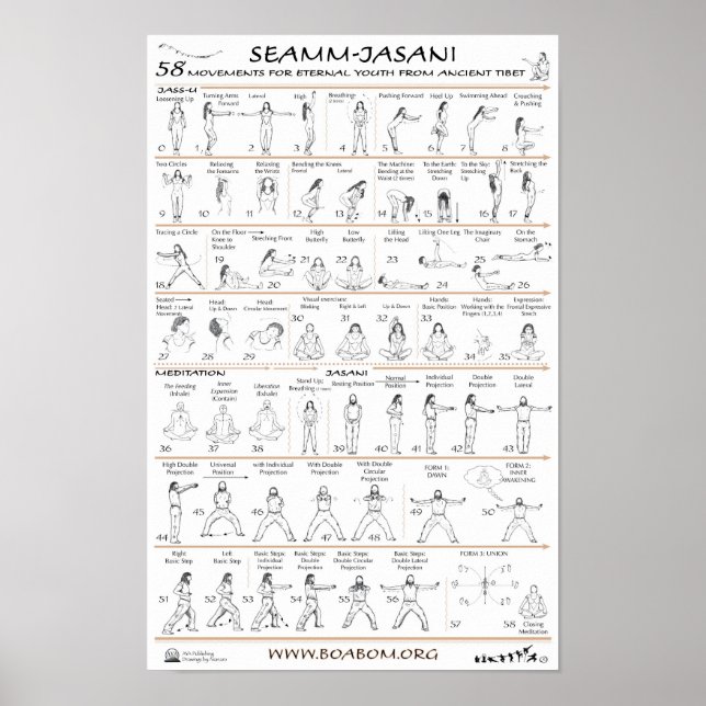 Seamm-Jasani: 58 Movements for Eternal Youth Poster (Front)