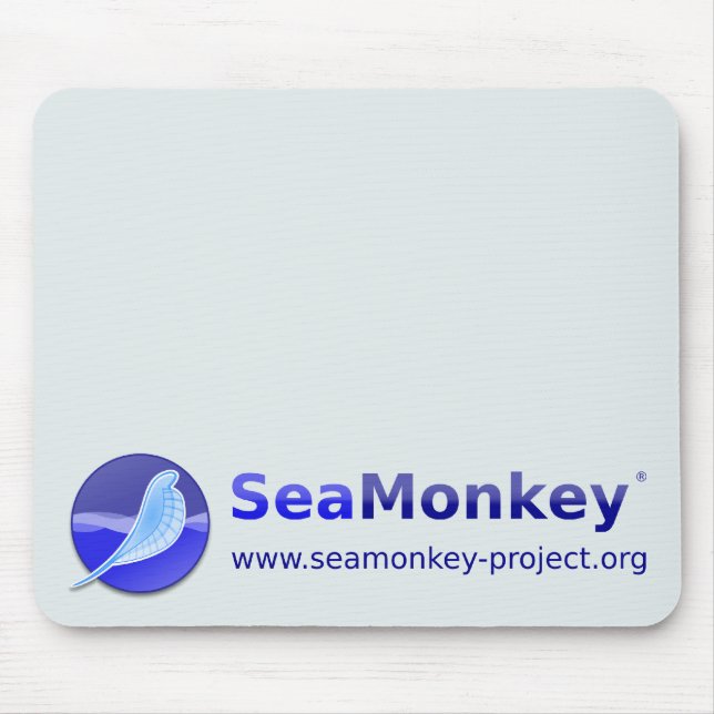 SeaMonkey Project - Horizontal Logo Mouse Mat (Front)