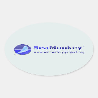 SeaMonkey Project - Horizontal Logo Oval Sticker