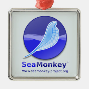 SeaMonkey Project - Vertical Logo Metal Tree Decoration