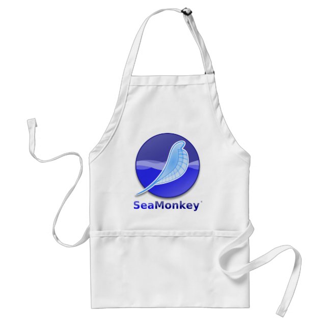 SeaMonkey Text Logo Standard Apron (Front)