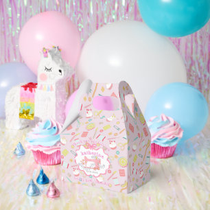 Seamstress 50th Birthday Sewing Machine Pink Favour Box