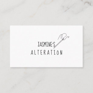 Seamstress Alterations, Tailoring, Tailor Business Card
