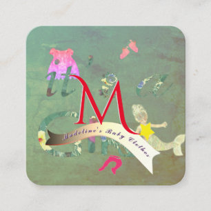 Seamstress Baby Clothes Business Square Business Card