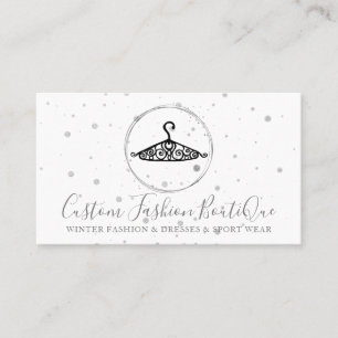 Seamstress Boutique Tailor Shop Cute Hanger Business Card
