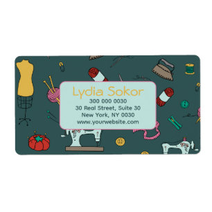 Seamstress Boutique Tailoring Shipping Label